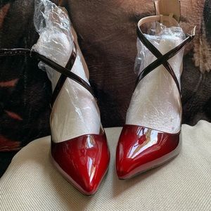 Red / Burgundy Ombré 6” stiletto Heels MAY SALE 25.00